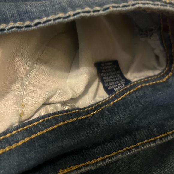 Plus Size Classic Blue Denim Ripped Skinny Jeans - Picture 5 of 6